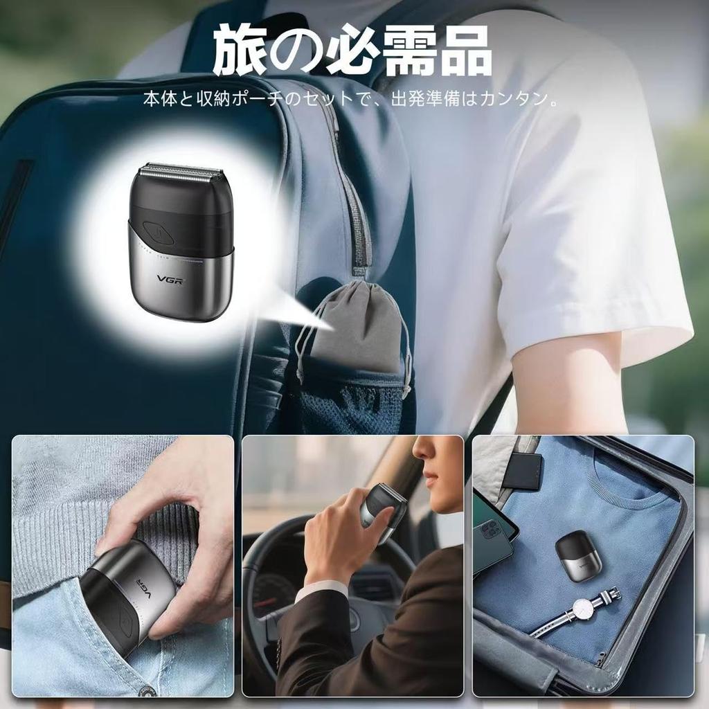 KJKD Reciprocating Electric Shaver New Body with Rotation Instant Close Electric IPX7 Fast Automatic Sharpening Low Compact Perfect for Everyday