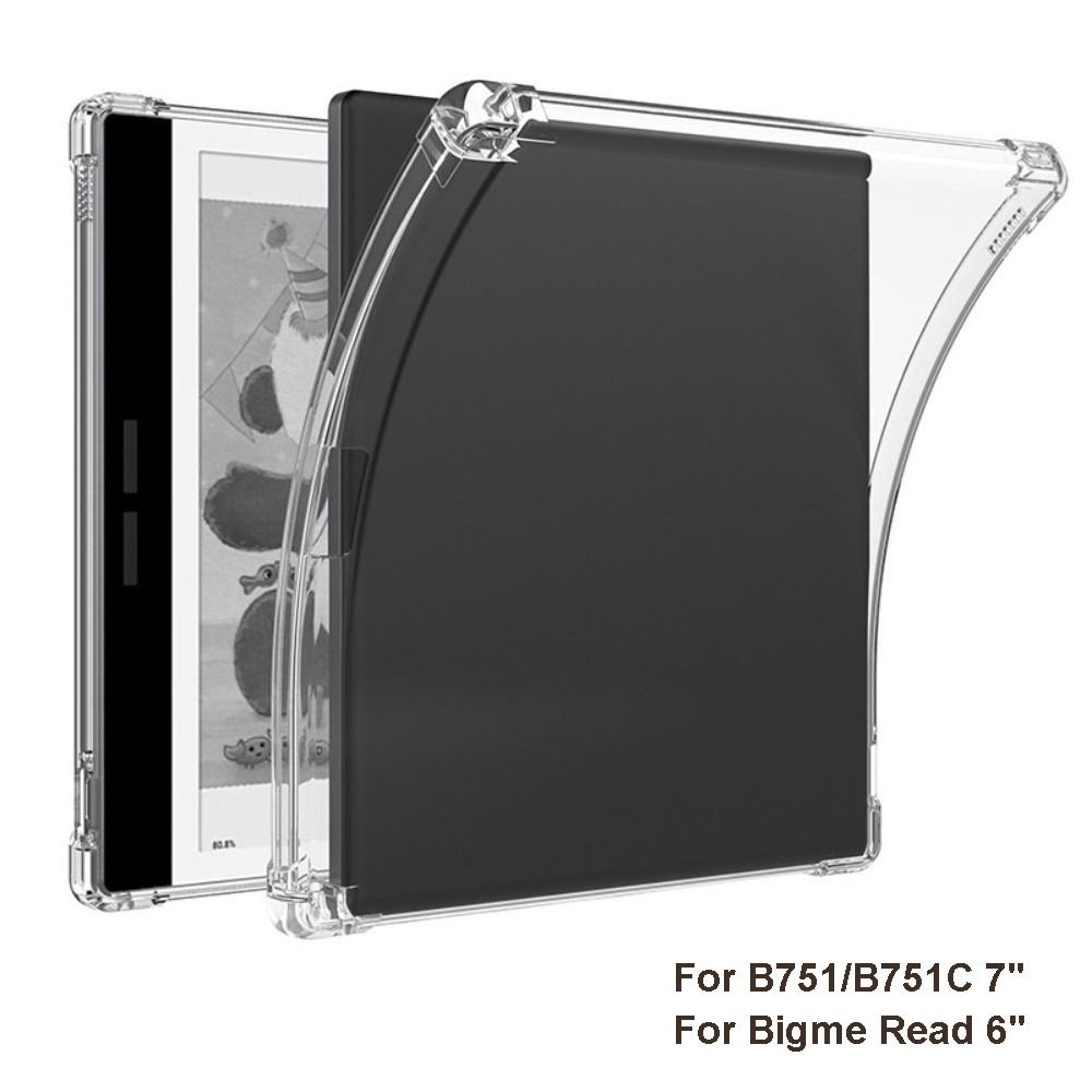 Air Bag E-Reader Case Wear Resistant Clear Back Shell Protective Cover for Bigme B751/B751C/Read