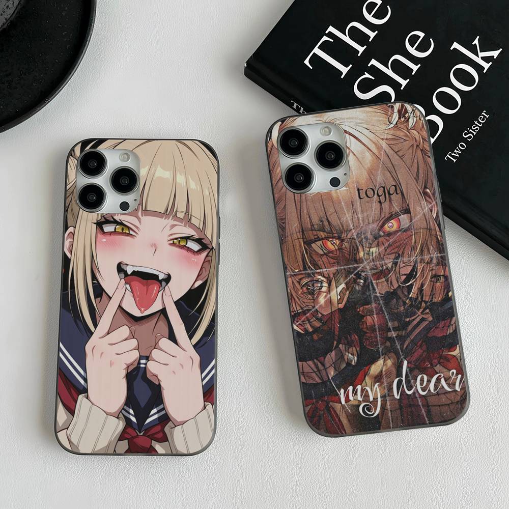 Toga Himiko My Hero Academia For Phone 17 16 15 14 13 12 11 Pro Max Plus Pro Air Phone Case Corrugated Stripe Back Cover