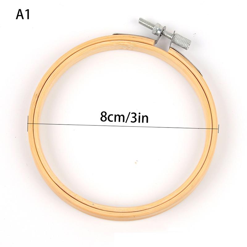 9 Styles Bamboo Frame Embroidery Hoop Ring Diy Embroidery Painting Cross Stitch Kit Round Bamboo Frame Sewing Tools Home Decor