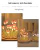 DIY Tulip LED Night Light Kit - Handmade Bedroom Ornament for Qixi Festival or Birthday Gift