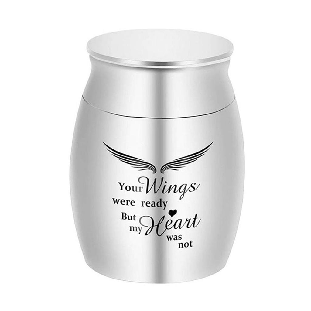 Kleine Kremationsurne für Tierasche Haustier-Erinnerungsurne Edelstahl Gedenk-Erinnerungsurnen für Hunde Katzen Aschenbehälter