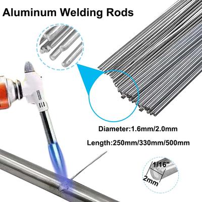5-10Pcs Low Temperature Easy Melt Aluminum Universal Welding Rod Cored Wire Rod Solder No Need Solder Powder Weld Bar for Propane Torch