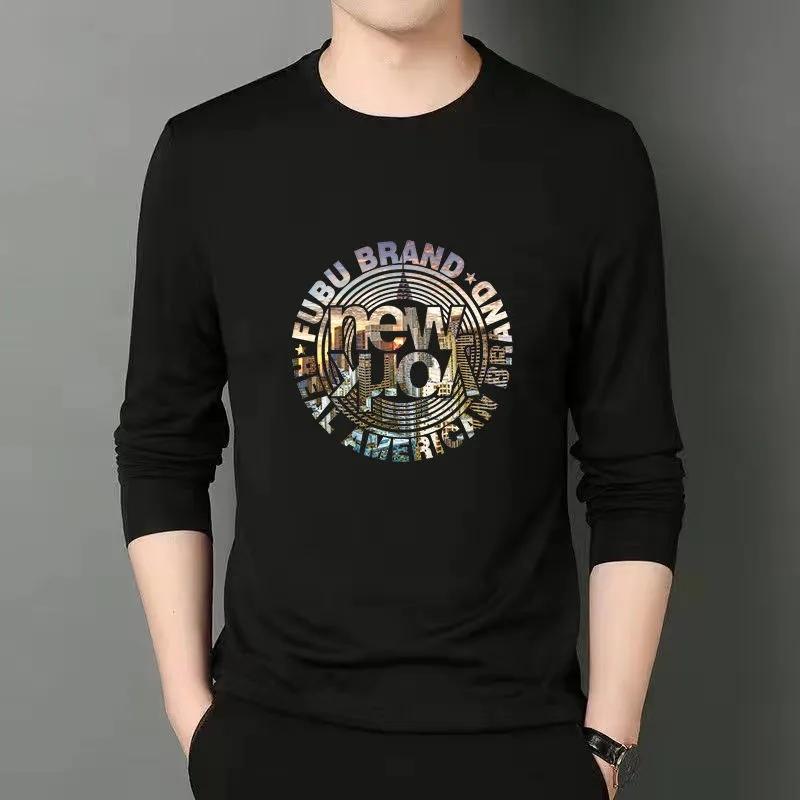 Spring and Autumn Men's Long-sleeved T-shirt Men's Underwear Youth Bottoming Shirt Large Size Men's Top Clothes T-shirt Men's Autumn Clothes T-shirt