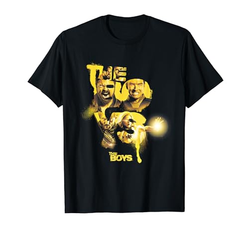 The Boys Yellow Character Collage Poster Superhero TV Show T-Shirt