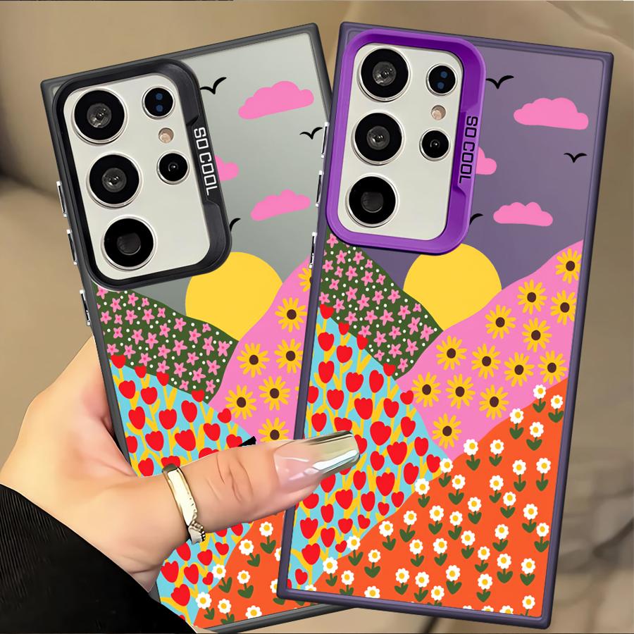 Flower Animals Case for Samsung Galaxy S25 S24 FE S23 S23 Ultra Note 20 Ultra S20 Plus S25Edge S22 S21 Phone Cover
