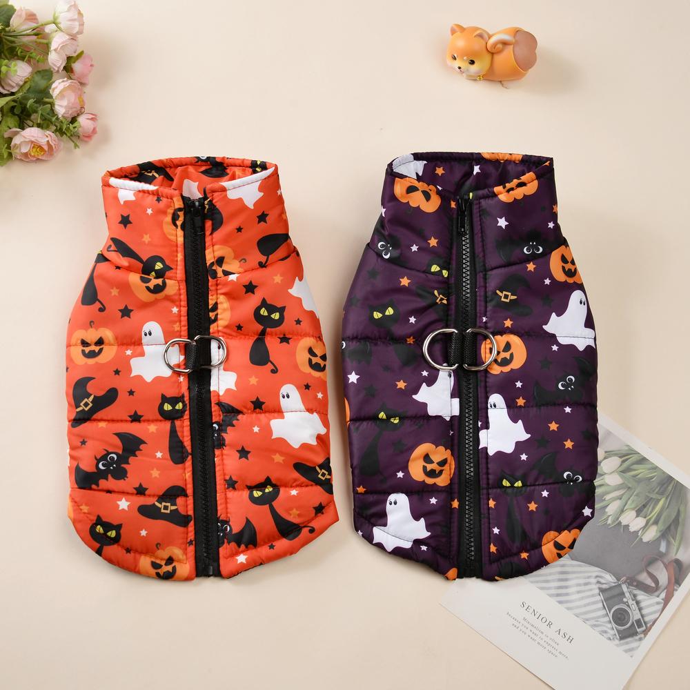 Halloween Pet Jacket Coat Funny Puppy Cosplay Vest Costumes Festival Party Gift For Small Medium Dogs Cats Chihuahua Yorkshire