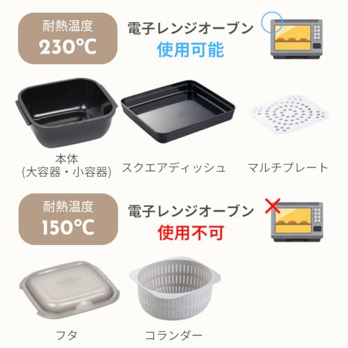 [Iwatani Materials Official] Glulab Advance White Cooker with "Warm Meals for a Fragmented Family" Recipe Book Set, 6-in-1 Microwave Cooker, Heat-Resi