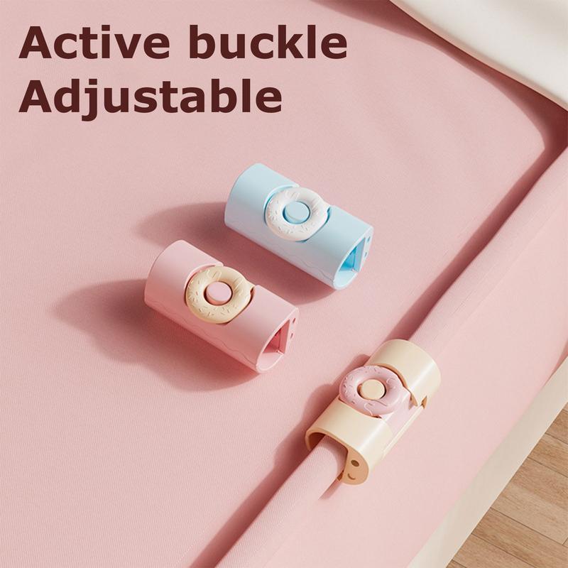Bedsheet Clips 6pcs Donut Cylindrical Mattress Grippers Non-slip Bed Sheet Fasteners Firm Tight Accessories For Store Packaging