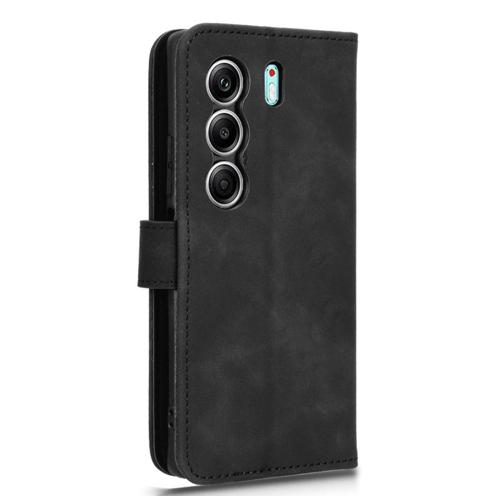 Für TECNO Camon 40 4G Lederhülle Hautgefühl Anti-Sturz Brieftasche Klapphandyhülle