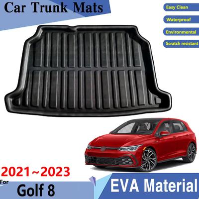 Car Trunk Mats For Volkswagen VW Golf 8 Accessories Hatchback    MK8 Auto Trunk Mat Trunk Rear Pads Car Accessories