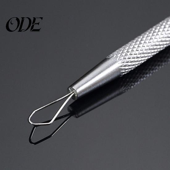 Non-Slip Stainless Steel Pimple Popper Acne Blackhead Removal Needle Tool Silver
