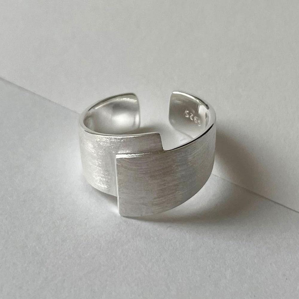 

925 Sterling Silver Rings for Women Men Couple Minimalist Handmade Simple Retro Ring Party Jewelry Gift Prevent Allergy белый