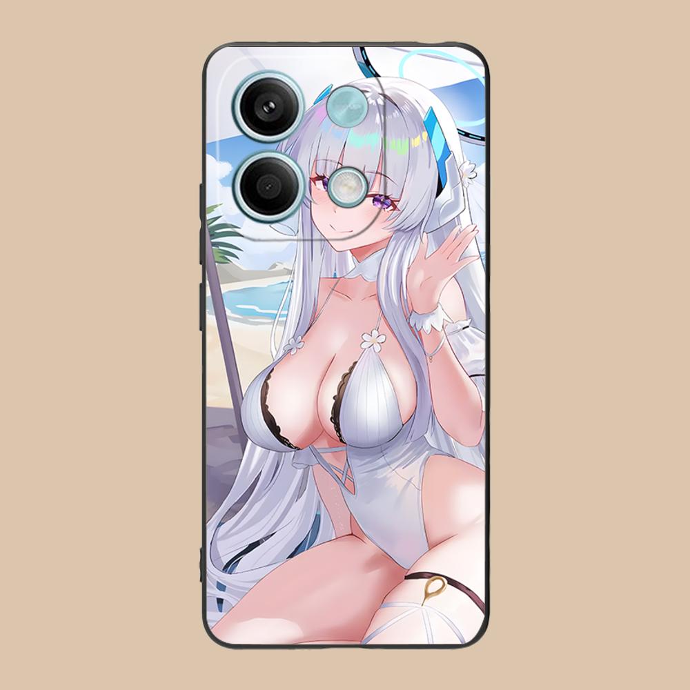 Blue Archive Ushio Noa Phone Case for POCO M7 M6 M5 M4 M3 X7 X6 X5 X4 X3 Pro GT 5G Colorful Printing Cover Pretty Luxury Cover