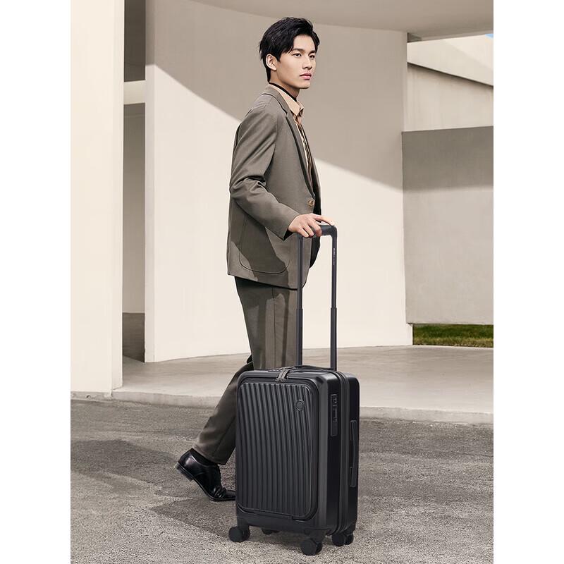 OIWAS Front-Open Carry-On Luggage with USB Charging