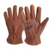 1 Pair Brown Color Work Gloves Premium Cowhide Leather Gloves Riding Gloves  Outdoor Biker