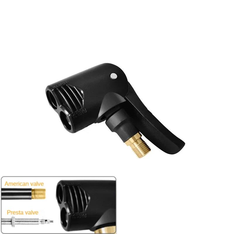 Bomba de Bicicleta Mangueira Adaptador de Bico Duplo Peças de Bombeamento Serviço Acessórios Automotivos Conversor de Válvula Schrader/Presta F/V A/V Bicicleta