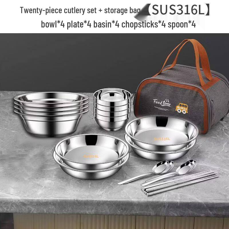 Premium 316L Stainless Steel 20-Piece Cutlery Set