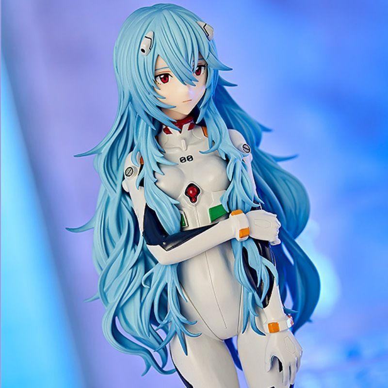 Neon Genesis Evangelion anime standing red Asuka hand-made two-dimensional pvc doll EVA Ayanami Rei model desktop ornaments