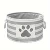 Pet Toy Storage Box - Dog Accessories Organizer With Rope Handle For Toys, Clothes & Cleaning Supplies