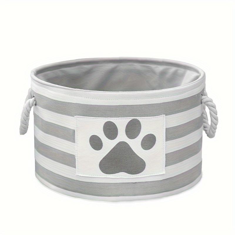Pet Toy Storage Box - Dog Accessories Organizer With Rope Handle For Toys, Clothes & Cleaning Supplies