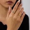 Yori High Quality Stainless Steel Star Adjustable Open Ring Rust Proof 18K PVD Plated Personalized Trendy Charm Finger Jewelry 2
