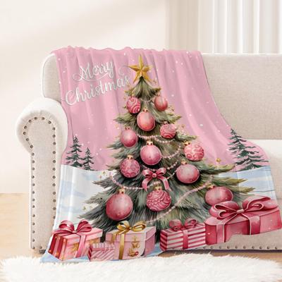 Christmasthemed Collection Digitalprinted Polyester Bedroom Velvet Flannel Soft Sofa Cover Blanket Fleece Blankets for Beds