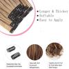 4Pcs Clip In Hair Extensions Invisible Thick Synthetic Hair Clip Extensions for Women Soft and Easy Installation Hair Piece Clip