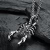 Unique Vintage Scorpion Pendant For Men Gothic  316L Stainless Steel Animal Necklace Biker Amulet Jewelry Dropshipping