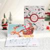 3D Pop-up Christmas Reindeer Sleigh Greeting Card - Handmade Holiday Blessings Creative Gift