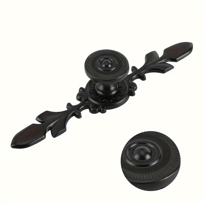 4 Pcs Single Hole with Label Pulls Vintage Style Aluminum Door Pulls with Screws for Cabinet Doors Drawers Shoe Cabinets Cabinet Furniture Hardware