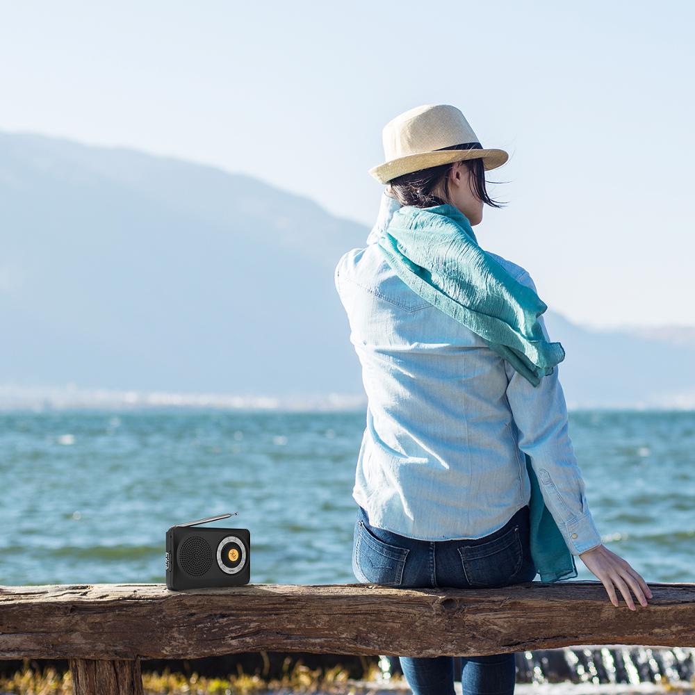 Taschenradios, batteriebetriebenes AM-FM-Radio mit Lautsprecher, tragbares Transistorradio zum Wandern, Camping