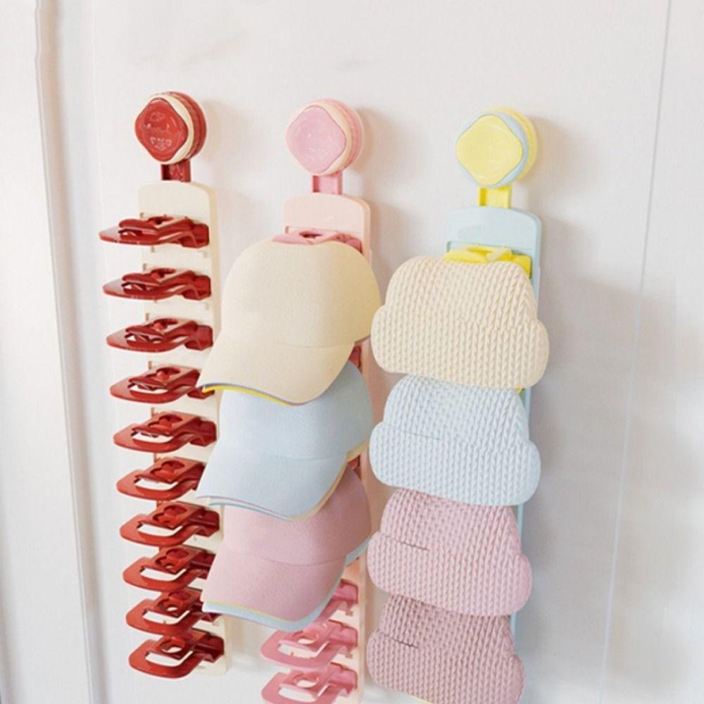 No-Drill Multi-layer Hat Rack Large Capacity Hat Storage Clips Cap Storage Holder  Baby Hats
