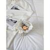 Mini Faux Pearl and Rhinestone Decor Fashion Casual Bucket Bag, Elegant Pearl Bag