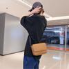 Rectangular Men Crossbody Bag PU Leather Shoulder Bag Fashion Women Messenger Bag  Camping