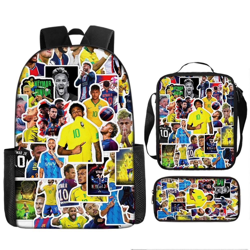 Hot-selling Digital Printing Messi School Bag Set Breathable Durable Cute Style