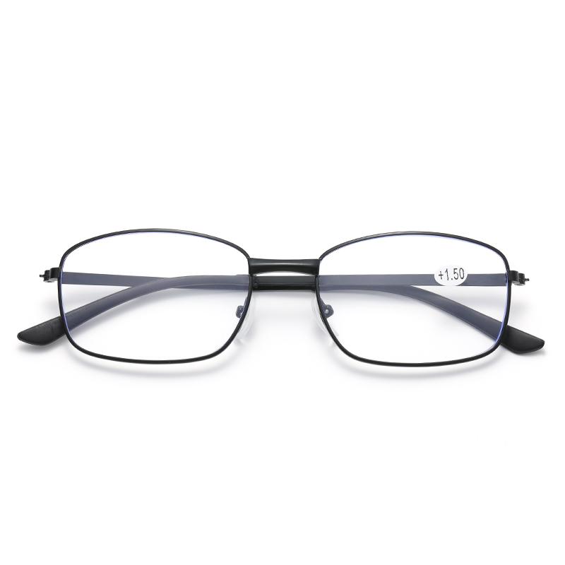 HH8005 Metal Frame Full-rim Designer Male Female Unisex Anti Blue Light Custom Logo Reading Glasses