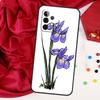 Iris Purple Flower Watercolor For Samsung Galaxy A56 A36 A26 A16 A05 A06 A22 A32 A52 A54 A34 A14 A55 A15 A53 A33 A35 Case