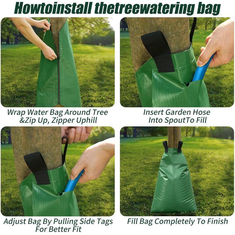 20 Gallon Tree Watering Bag Drip Irrigation Bag Tree Watering Pouch Slow Release Bags Garden Automatic Watering Tool For Plan