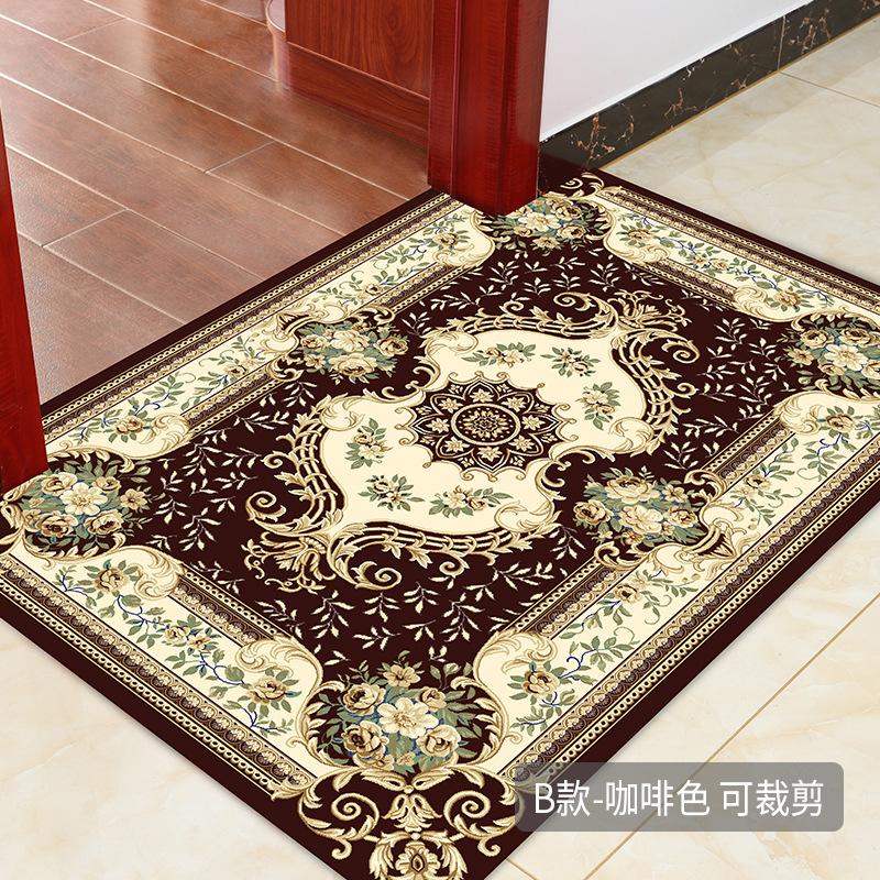 European Living Room Carpet Coffee Table Mat Entrance Door Door Mat Bedroom Foyer Floor Mat Bed Front Mat Non-Slip Mat Can Be Cut