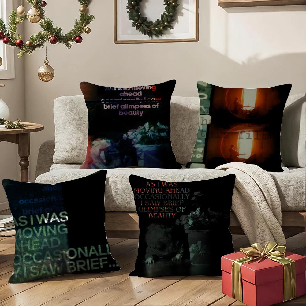 As I Was Moving Ahead Occasionally I Saw Brief Glimpses Of Beauty Cushion Cover Pattern Printed Pillowcase For Living Room Sofa