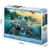 EPOCH Marine Art 1000-Piece Jigsaw Puzzle Illustration Family 50×75cm Adhesive Spatula and Point Ticket