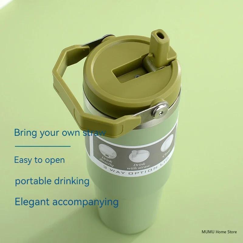 20/30oz Portable Vacuum Flask Car Insulated Cup Keep Cold and Heat Thermal Mug Sport Water Bottle Stainless Steel Thermos Bottle