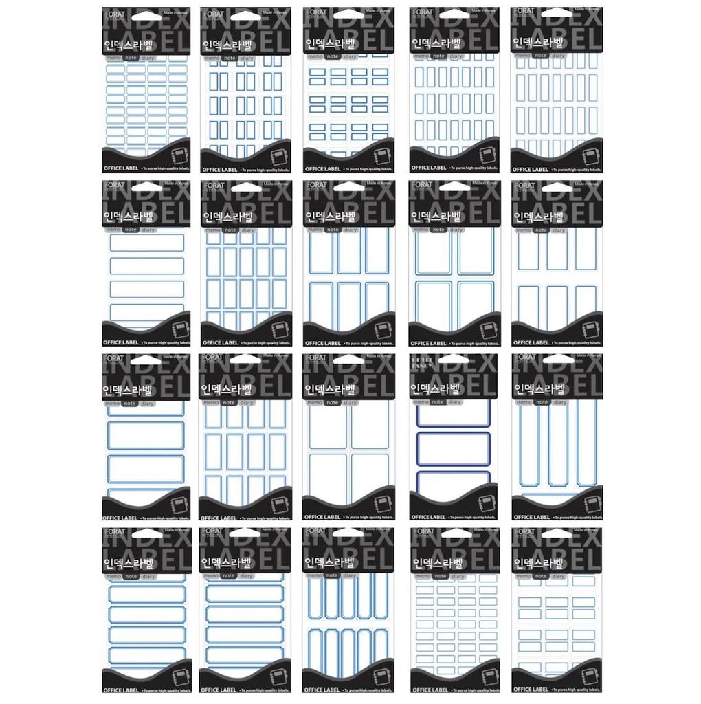 Petit Fancy Naklejki na etykiety (10 szt.) Etykieta indeksowa / Etykieta kategorii / Etykieta biurowa / Naklejki na etykiety / Narzędzia do znakowania / Etykieta na indeks - 48 opcji