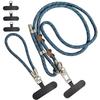 Lanyard oblícuo ajustable para teléfono móvil, correa anti-caída trasera, correa de muñeca tres en uno para teléfono móvil, llavero, bolsa, correa para el hombro