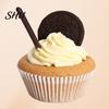 Greaseproof Muffin Paper Liners 200Pcs Cupcake Baking Cups Food Easy Release Cake Trays Grade BPA Free Non-stick Oil-proof