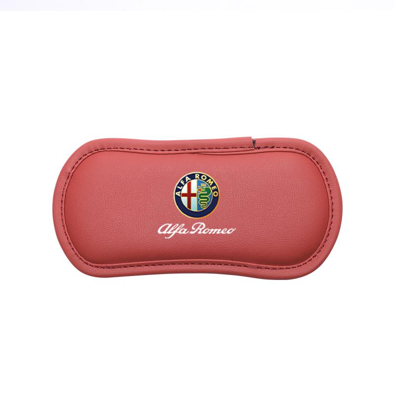 

Car Knee Cushion Leather Leg Hand Support Soft Pad Auto Sticker For Alfa Romeo Giulietta Mito 159 Giulia Stelvio 156 147 Tonale червоний