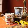 Blue and White Mug Ceramic Water Cup Male and Female Couples Cup Retro Home Drinking Cup Breakfast Cup Coffee Cup