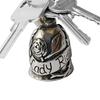Stainless Steel Motorcycle Bell Metal Rose Keychain Angel Bells Motorcycles Pendant For Cycling Riders Women Men Boys Girls