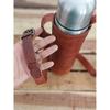 Reusable Leather Water Bottle Carrier, Unisex, Stylish, Convenient, Personalize